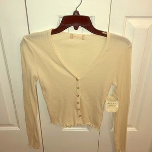 Brand new Altar’d State, deep neck buttoned blouse